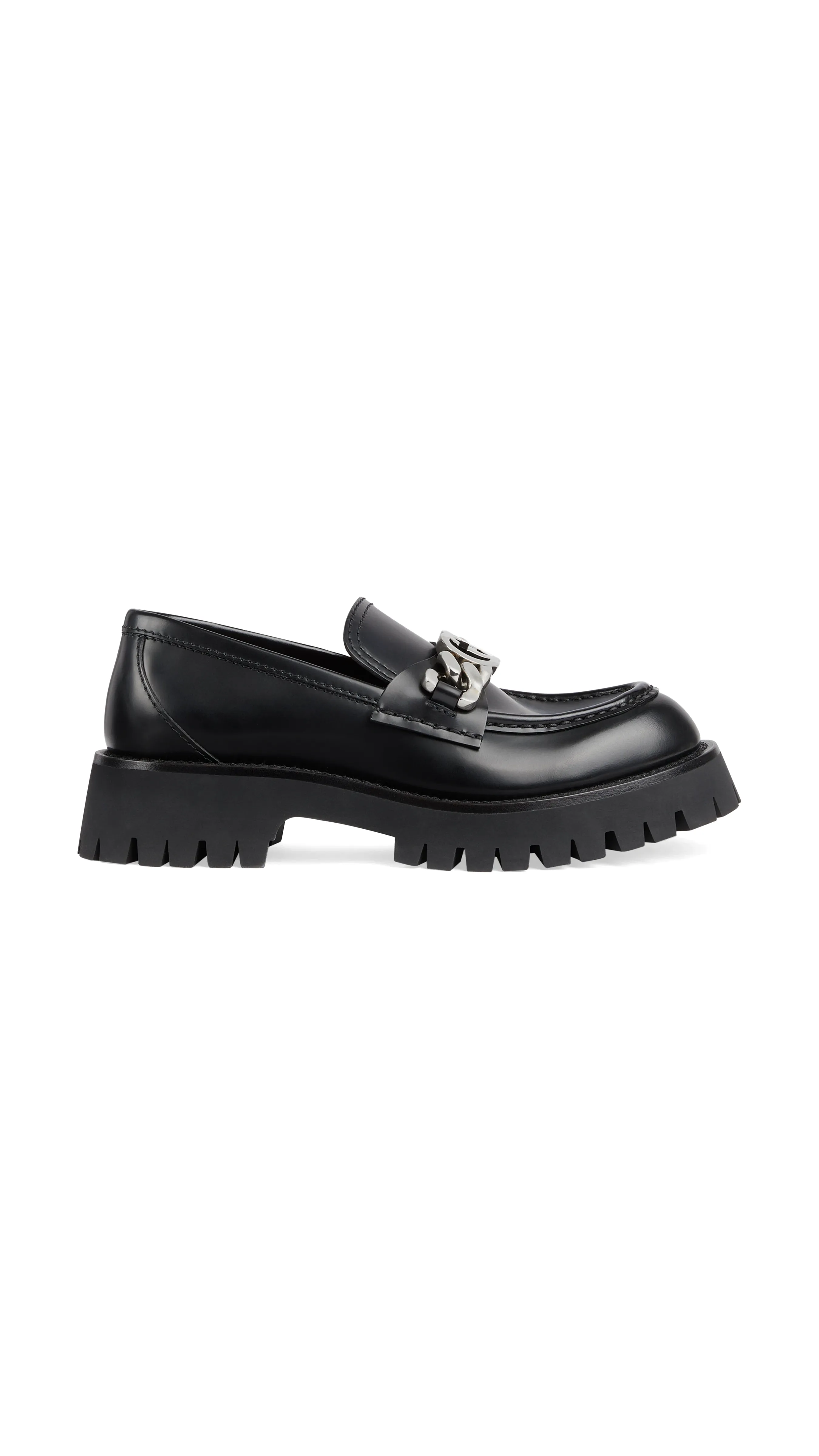 Lug Sole Loafer - Black