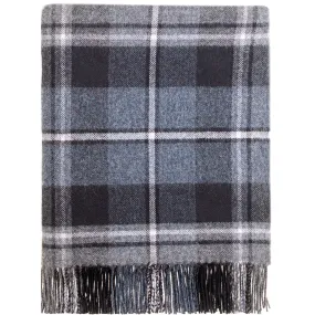 MacRae Hunting Grey tartan lambswool Blanket