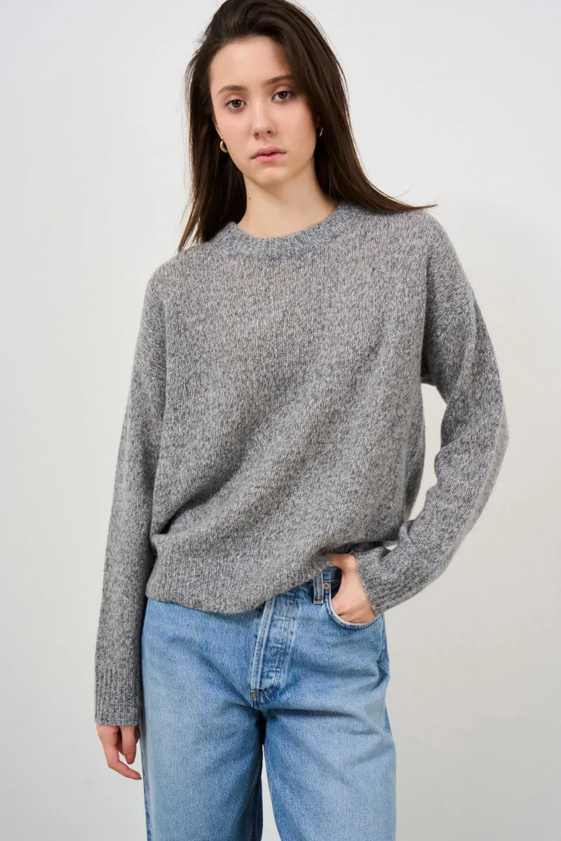 Maglione donna grigio in cashmere