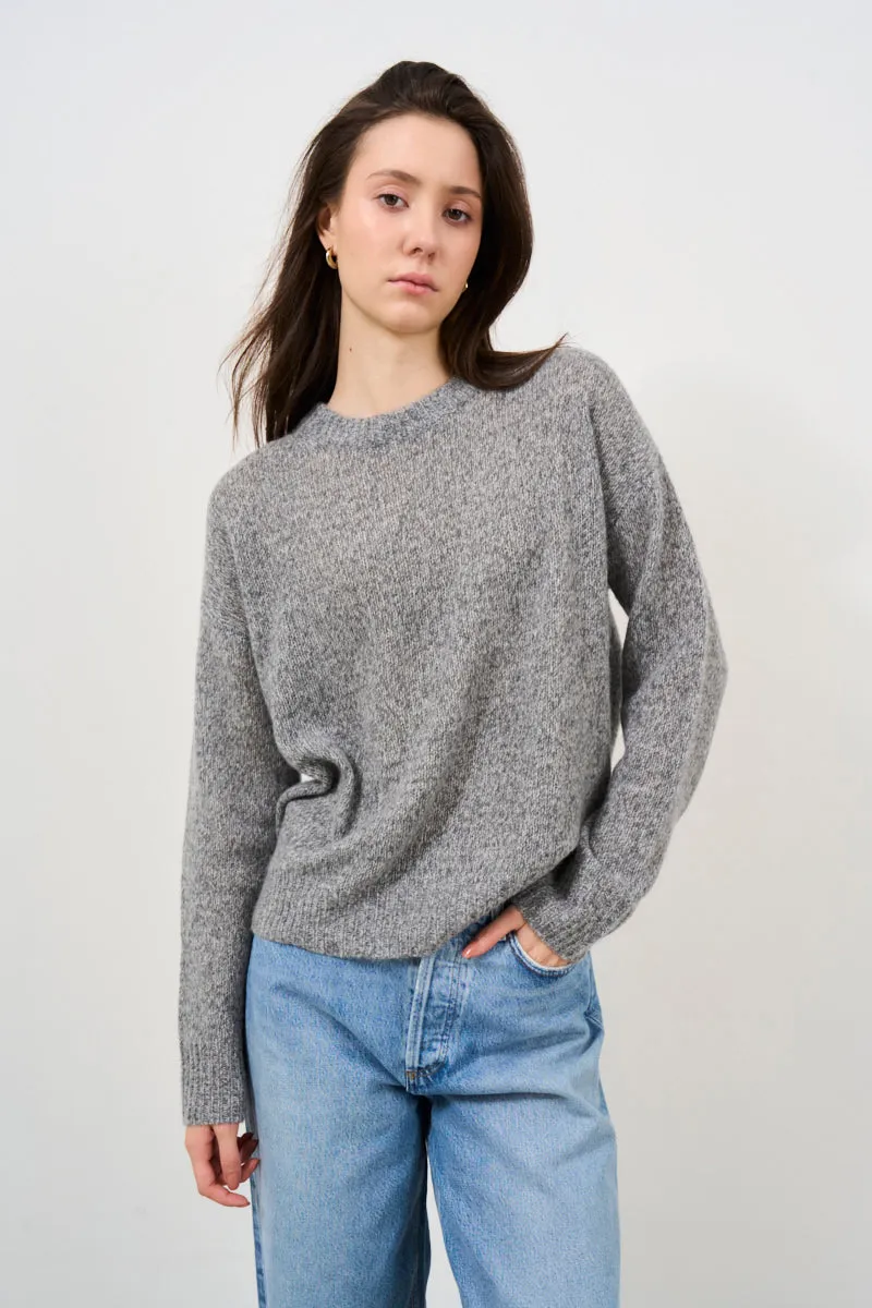 Maglione donna grigio in cashmere