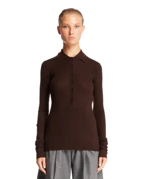 Maglione Marrone Di Cashmere