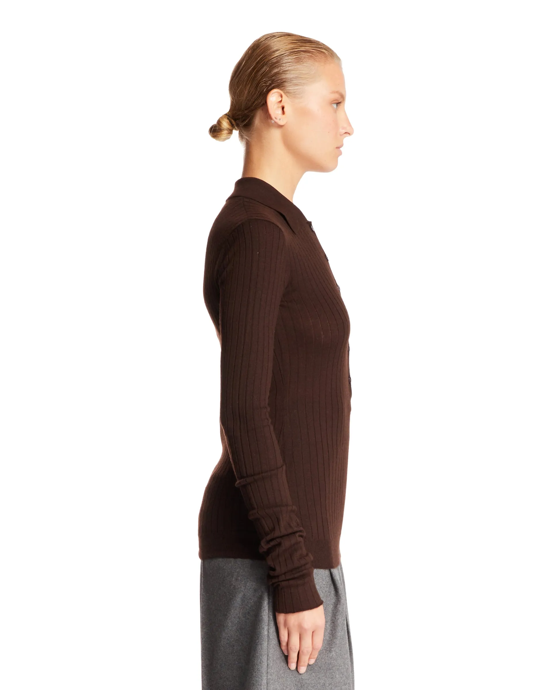 Maglione Marrone Di Cashmere