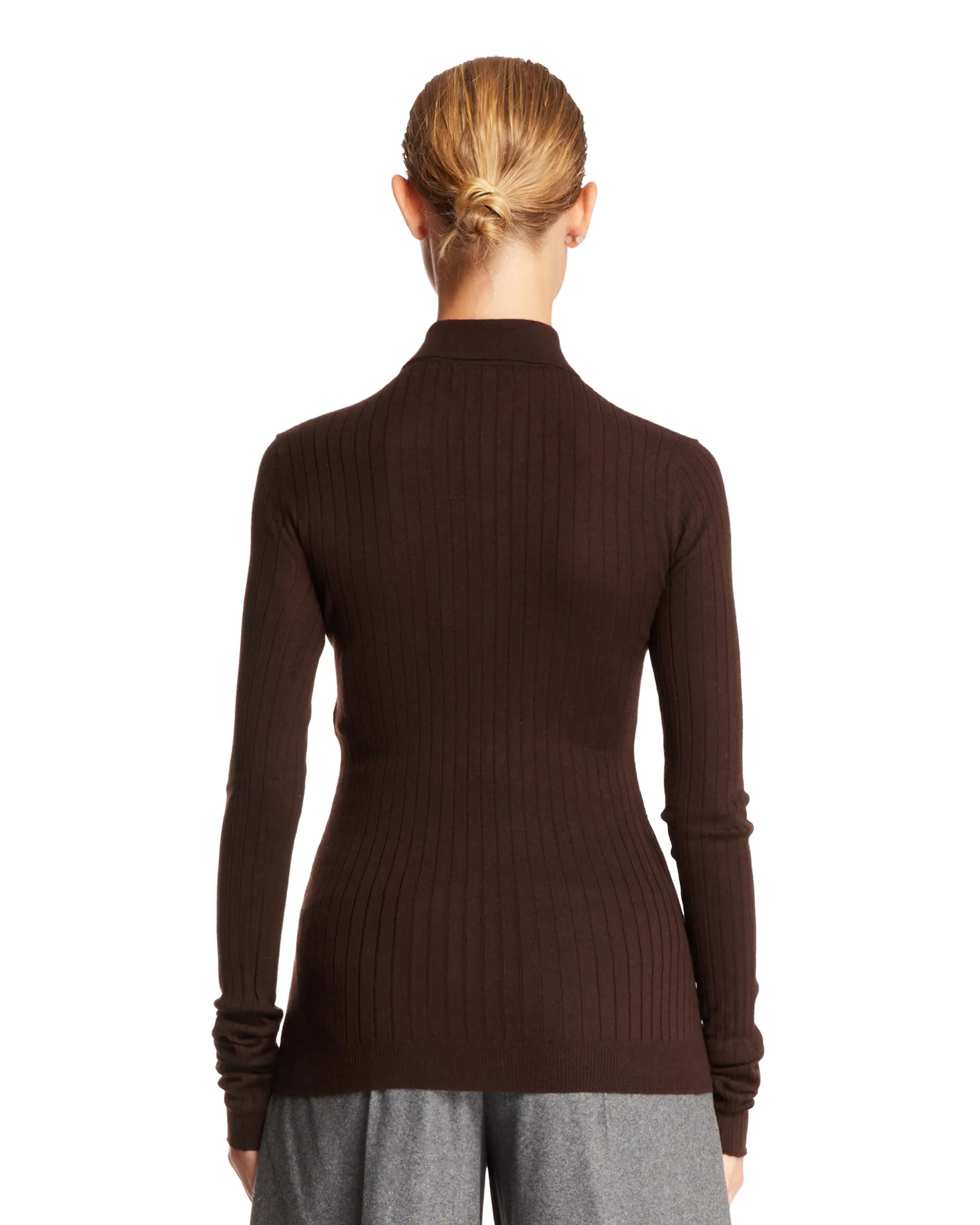 Maglione Marrone Di Cashmere