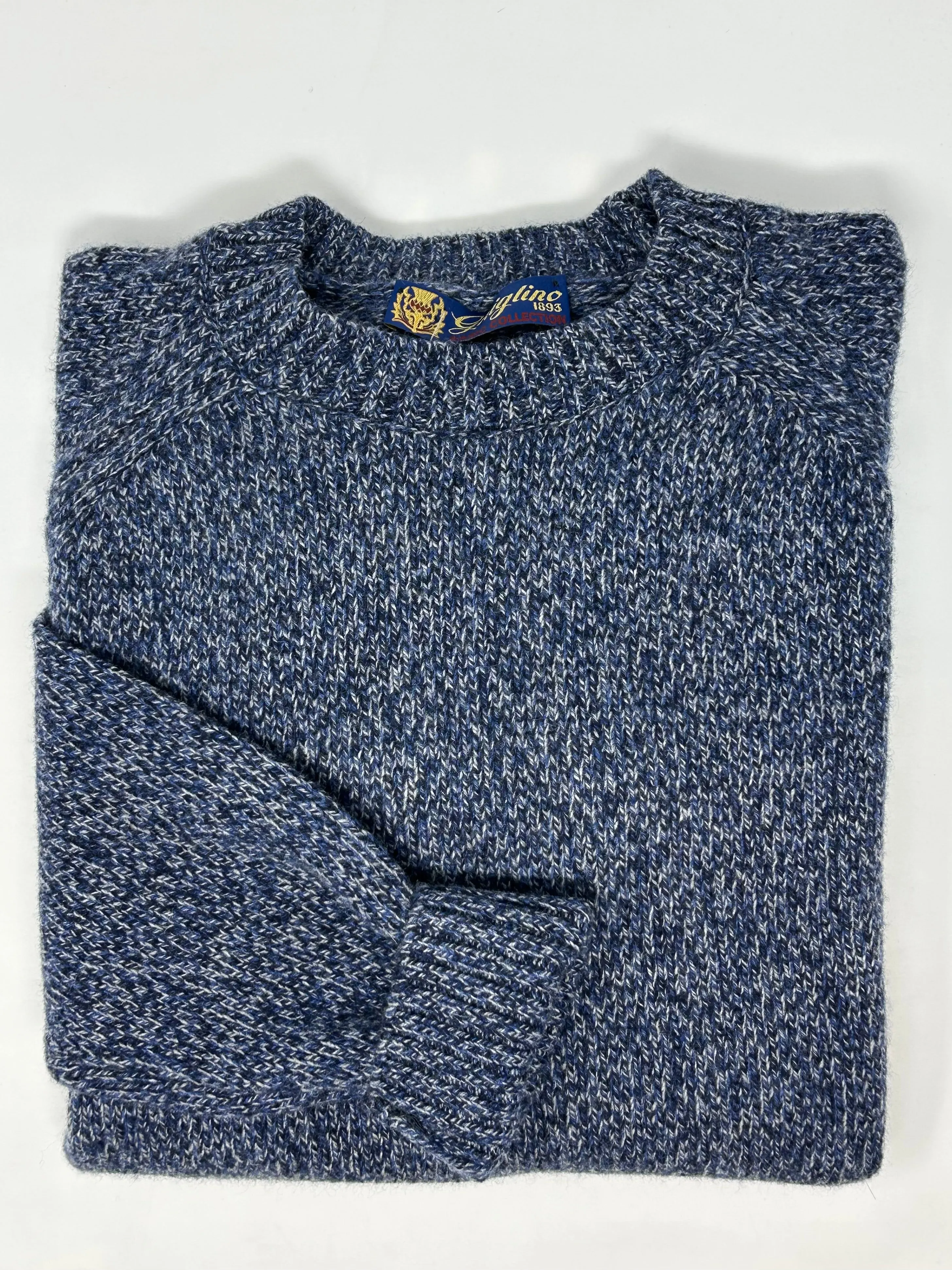 MAGLIONE TEO GIROCOLLO MOULINE' IN ECO-CASHMERE