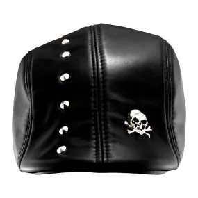 Men and Women Rock Leather Ivy Studded Golf Biker Flat sboy Cap