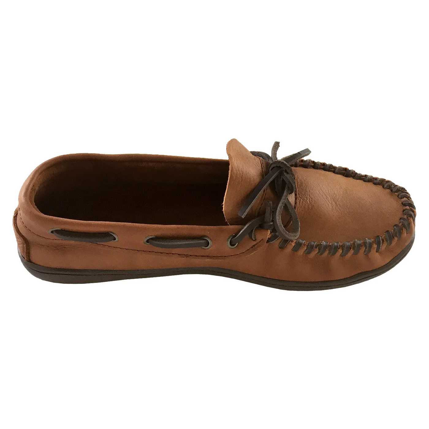 Men's Hunter Sole Wide Width Leather Moccasin Shoes