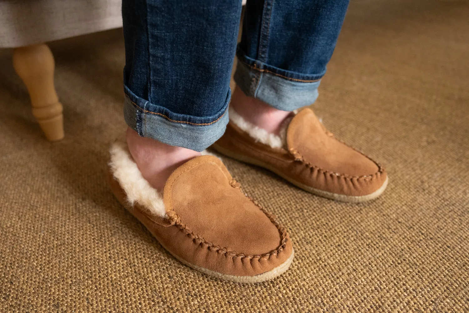 Men's Lined Suede Slippers (Final Clearance)