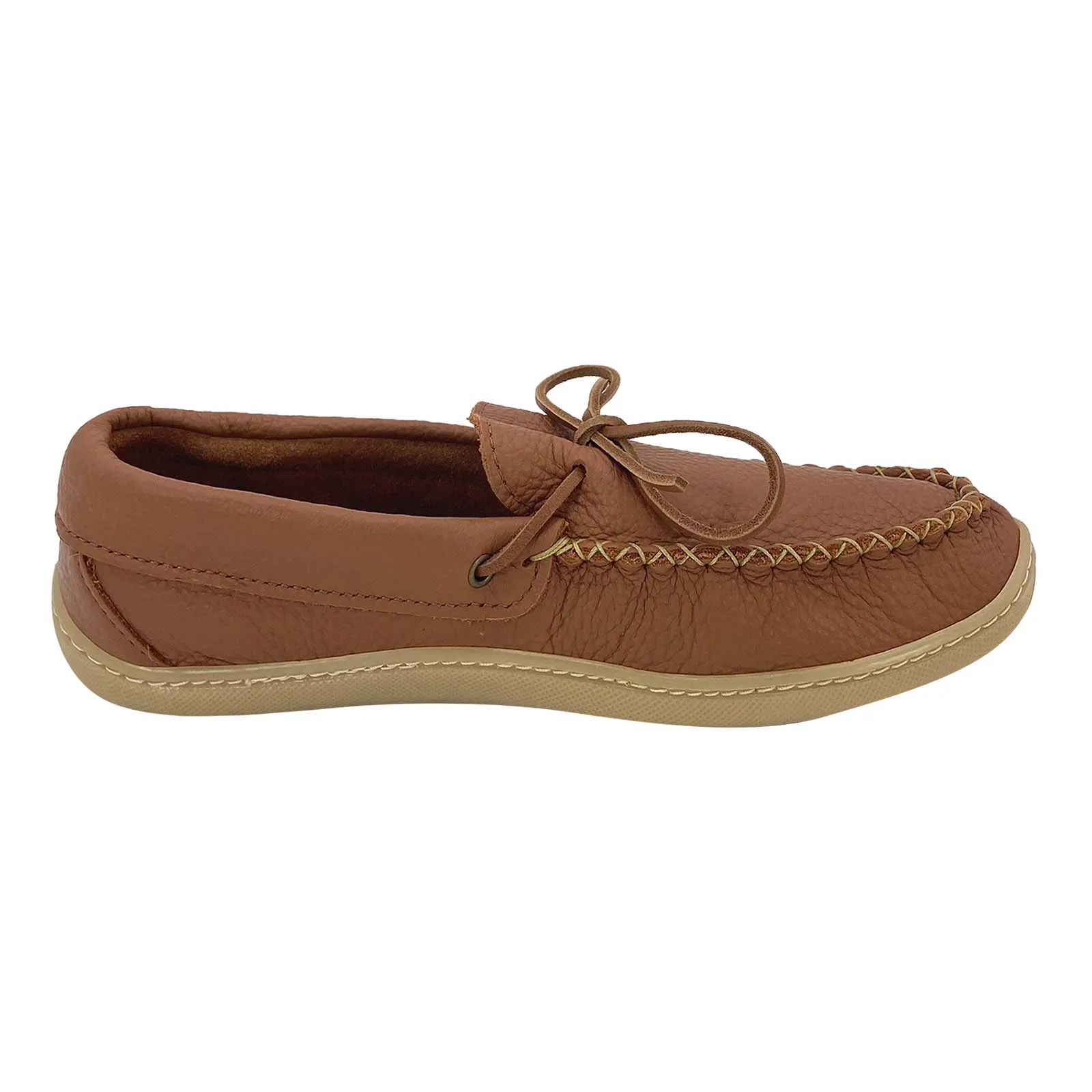 Men's Rubber Sole Leather Moccasin Shoes