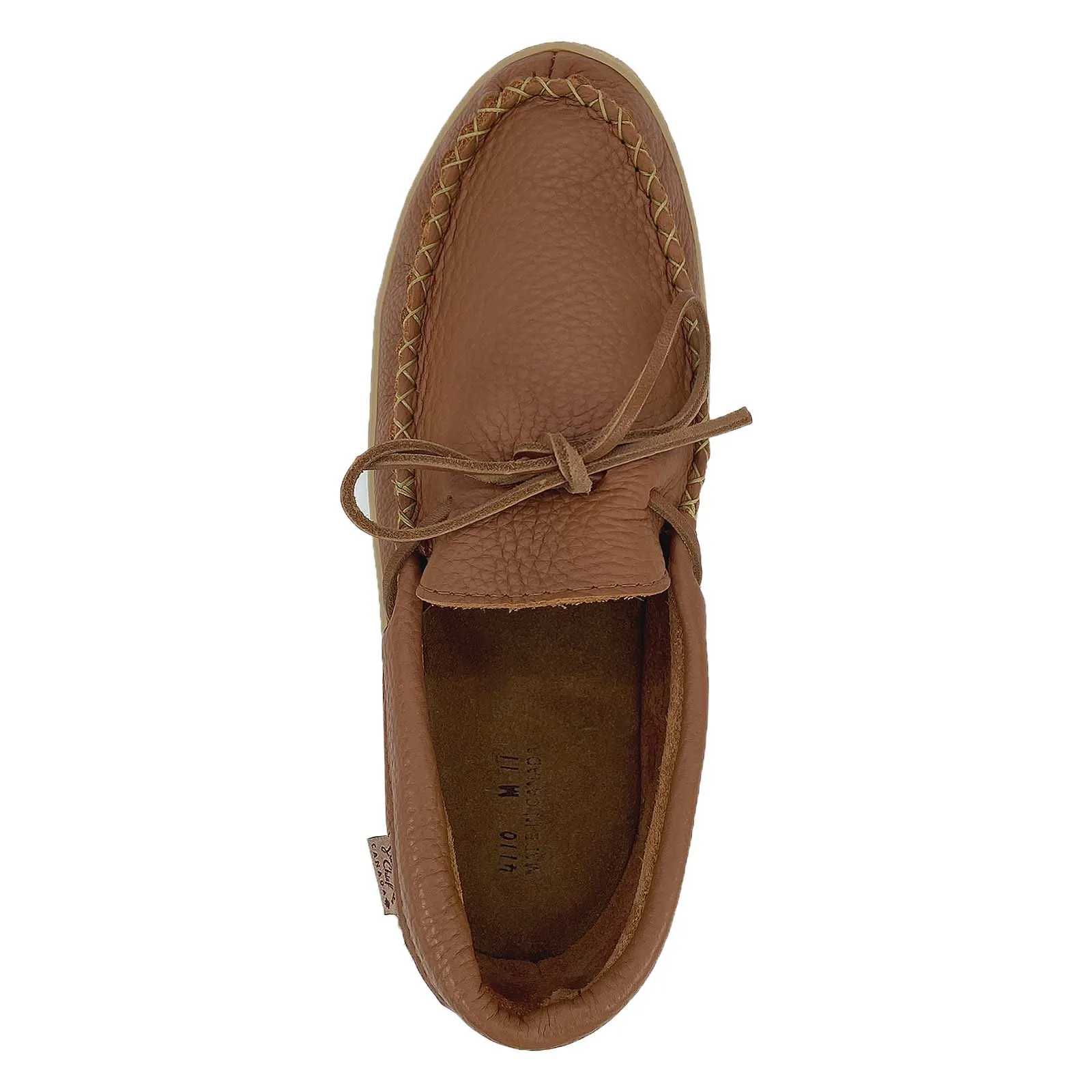 Men's Rubber Sole Leather Moccasin Shoes