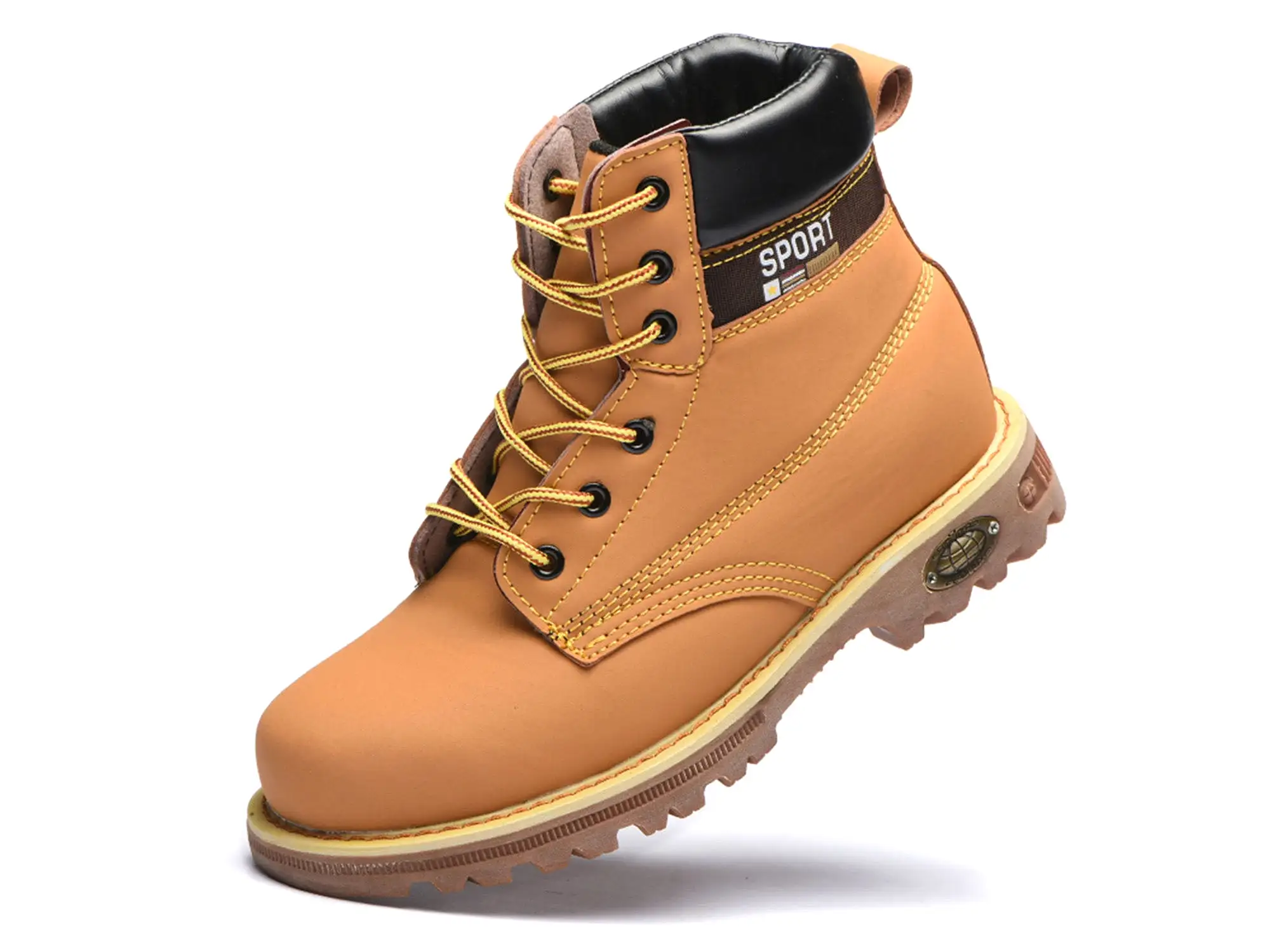 Men's Work Safety Boots Non-Slip Indestructible Steel Toe Cap Lightweight Safety Work Shoes