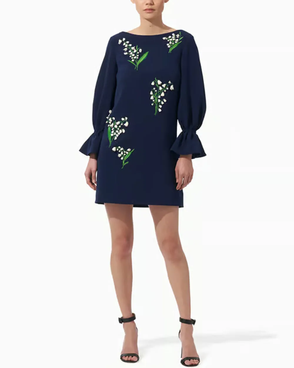 Midnight Lily Valley Embellished Shift Dress