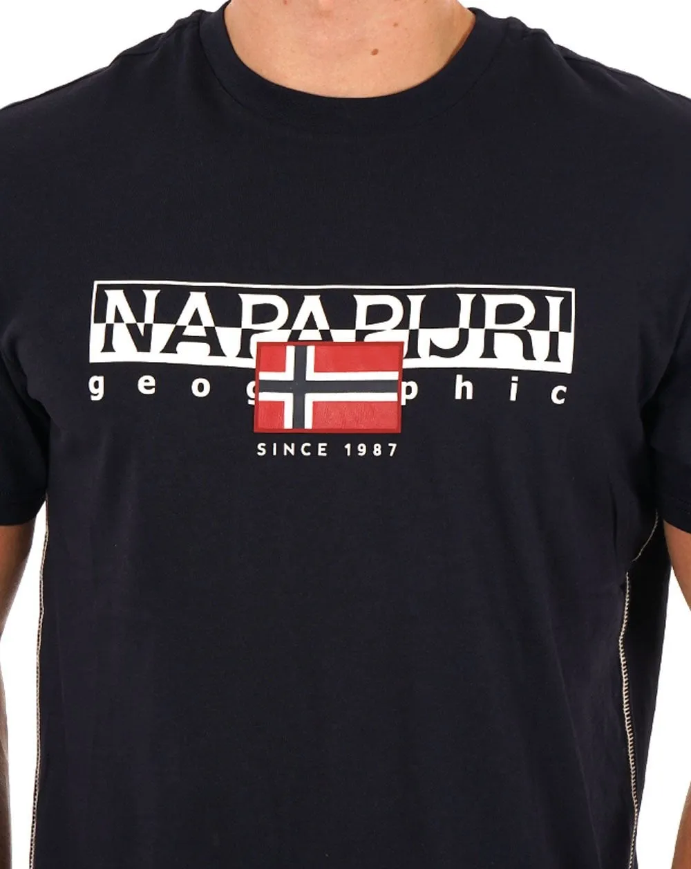 Napapijri Aylmer T Shirt Navy Blue