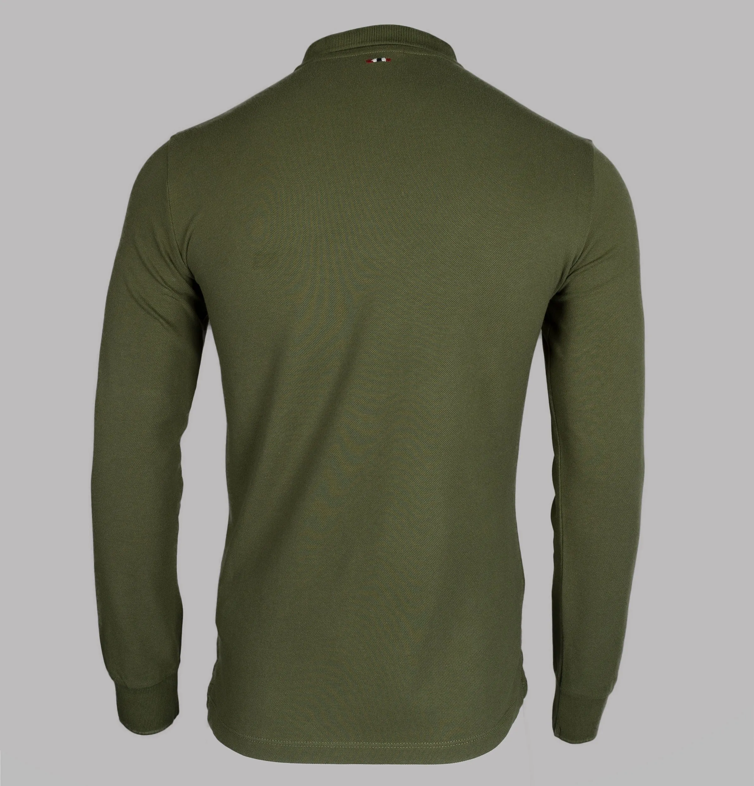 Napapijri Erthow Long Sleeve Polo Shirt Green Musk