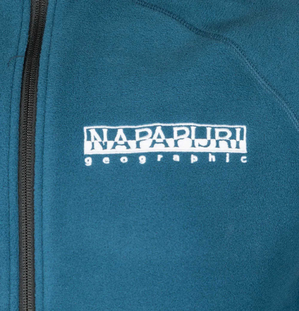 Napapijri Full Zip Tear Box Fleece Blue French