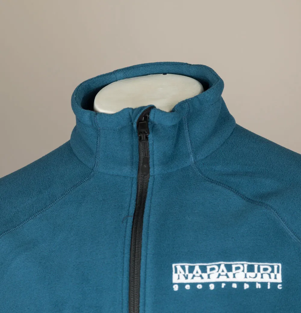 Napapijri Full Zip Tear Box Fleece Blue French