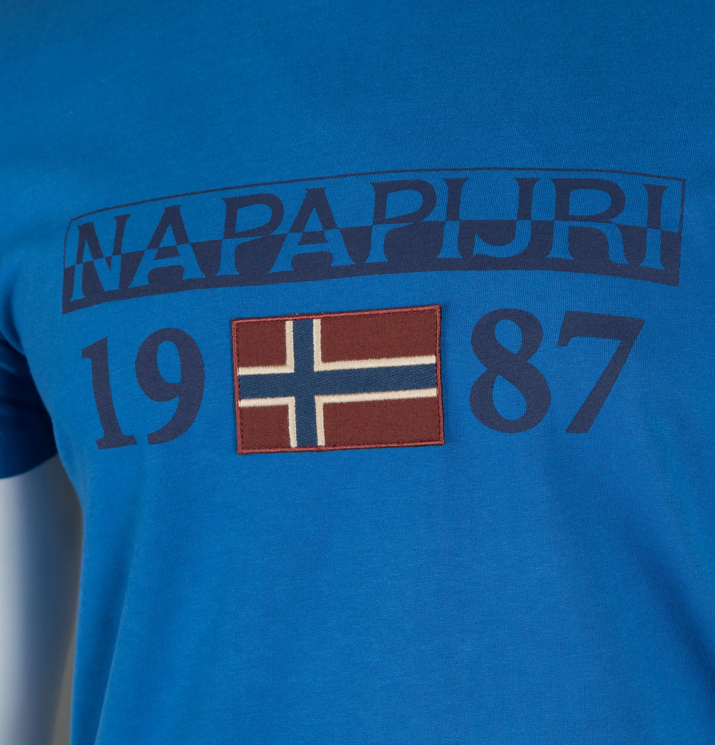 Napapijri Solin Short Sleeve T-Shirt Plastic Blue