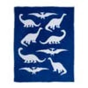 navy dino chenile blanket blanket