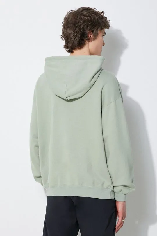 NEIGHBORHOOD cotton sweatshirt Classic men's green color hooded with a print 241FPNH.CSM04