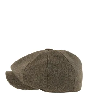 Newsboy Cap                             Loden Green Herringbone