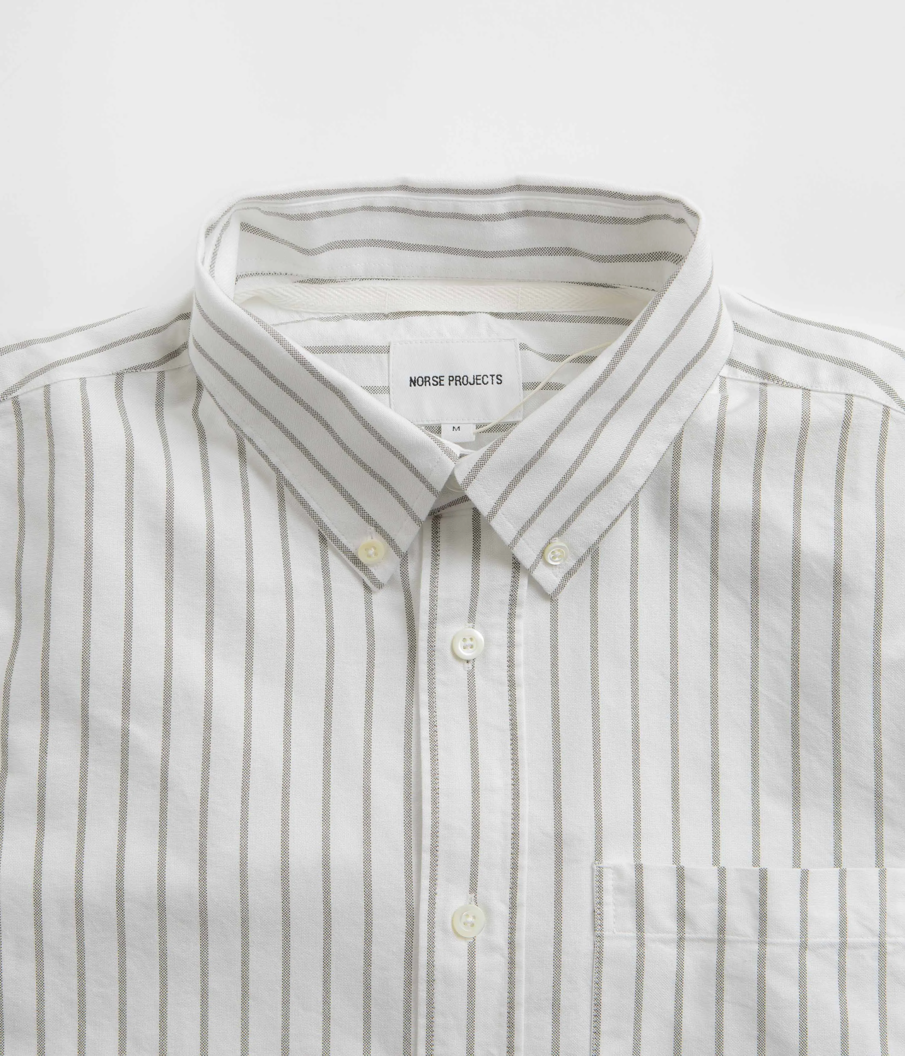 Norse Projects Algot Monogram Shirt - Spruce Green