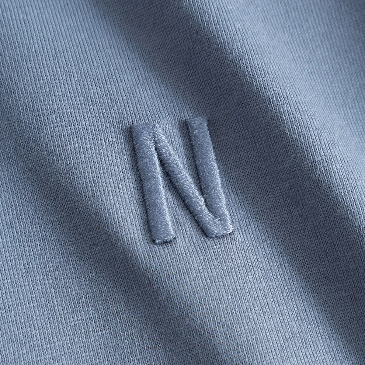 Norse Projects - Johannes N Logo T-Shirt in Fog Blue