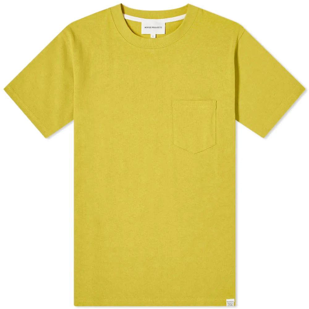 Norse Projects Johannes Pocket T-ShirtChartreus Green