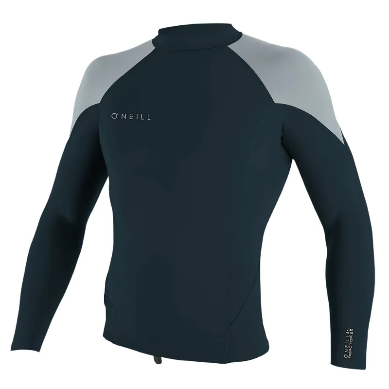 O Neill Reactor 1.5mm Long Sleeve Top in Slate/Cool Grey