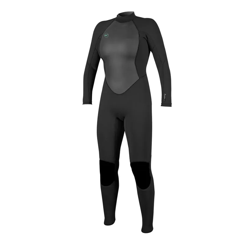 O Neill Reactor Womens 3-2mm Back Zip Wetsuit in Black