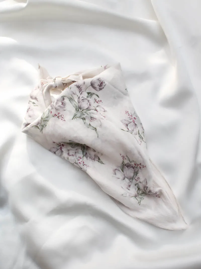 ORCHID FLOWER BANDANA