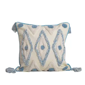 Oslo Tufted Cushion - Blue