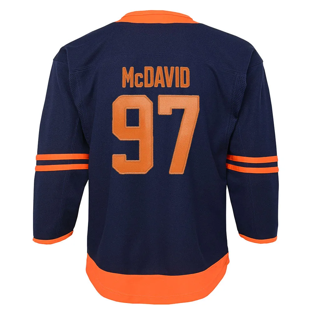 OUTERSTUFF EDMONTON OILERS CONNOR MCDAVID CHILDRENS NAVY THIRD JERSEY