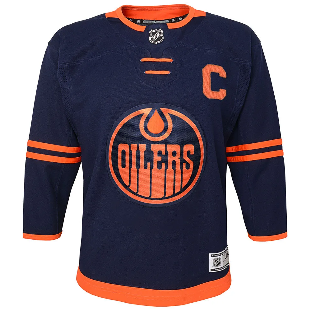 OUTERSTUFF EDMONTON OILERS CONNOR MCDAVID CHILDRENS NAVY THIRD JERSEY