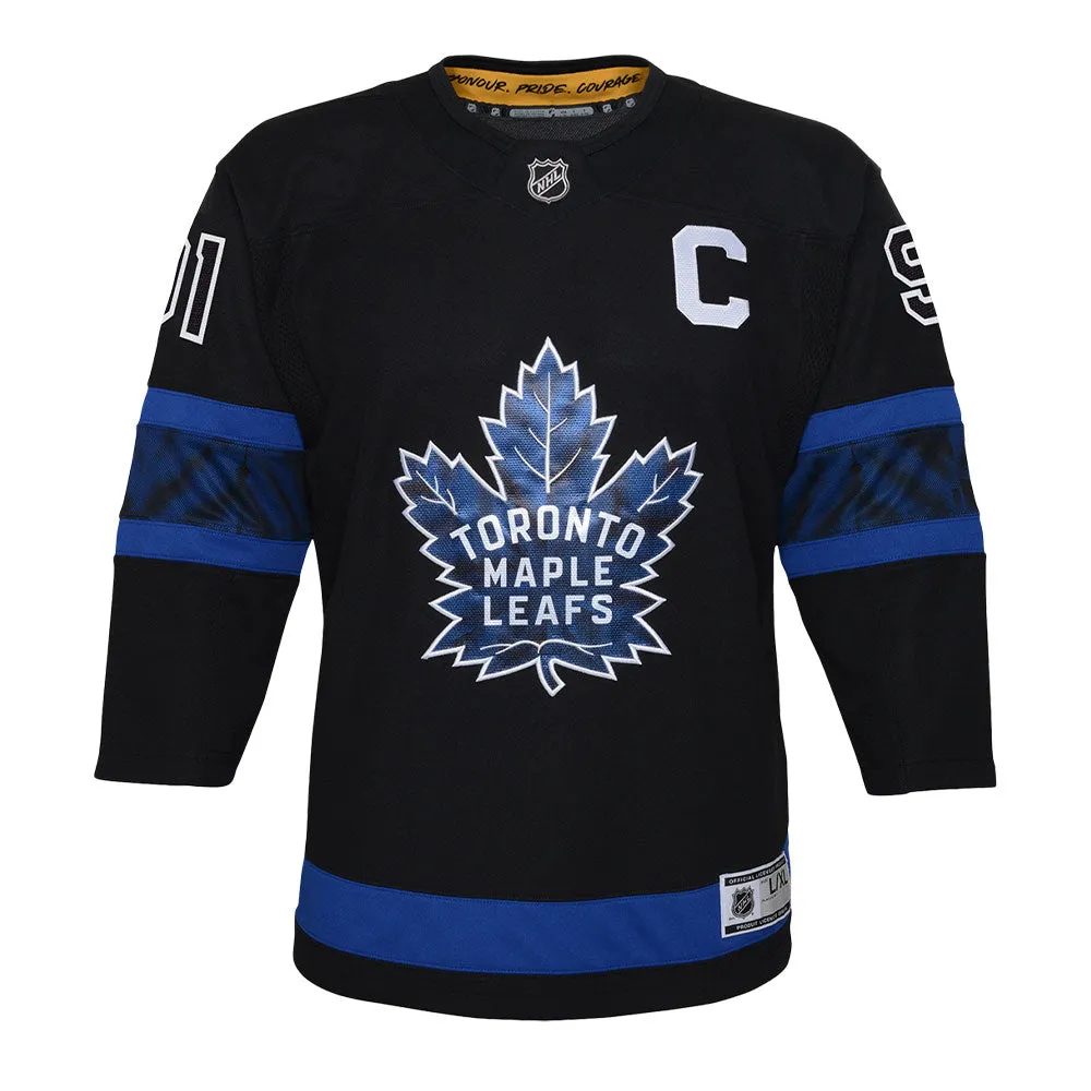 OUTERSTUFF TORONTO MAPLE LEAFS JOHN TAVARES YOUTH BLACK THIRD JERSEY