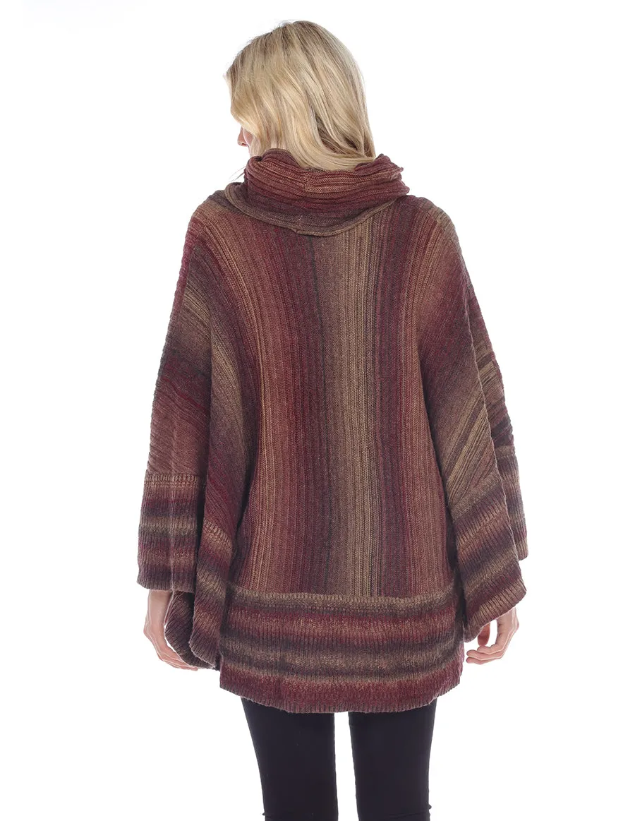 Palila Cowl Neck Poncho