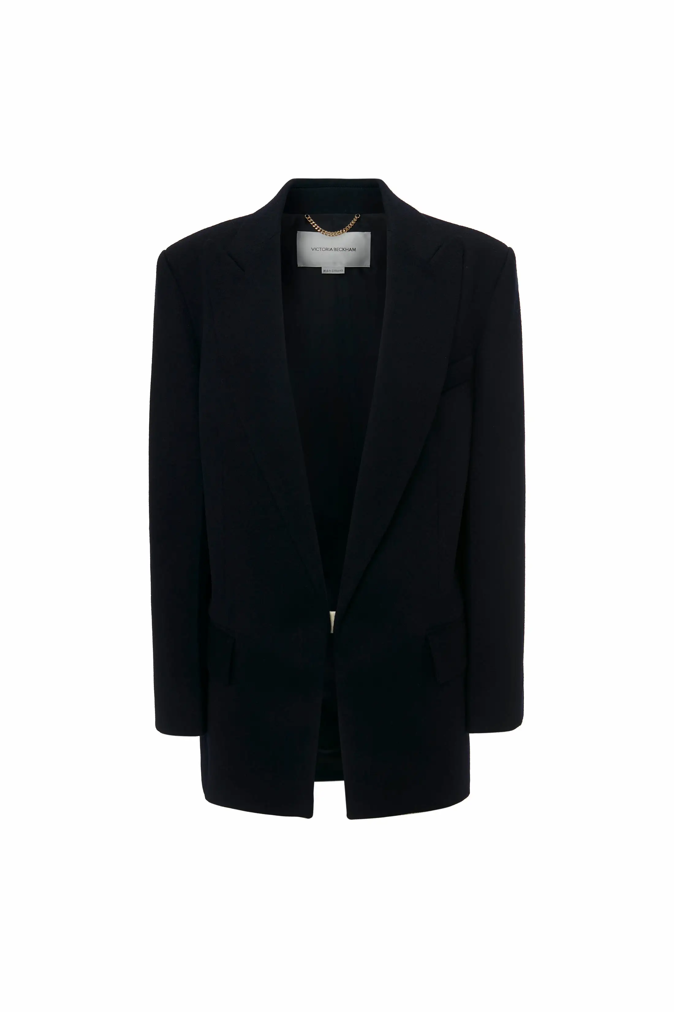 Peak Lapel Jacket In Midnight