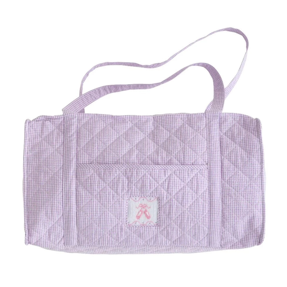 Quilted Luggage Duffle - Ballet