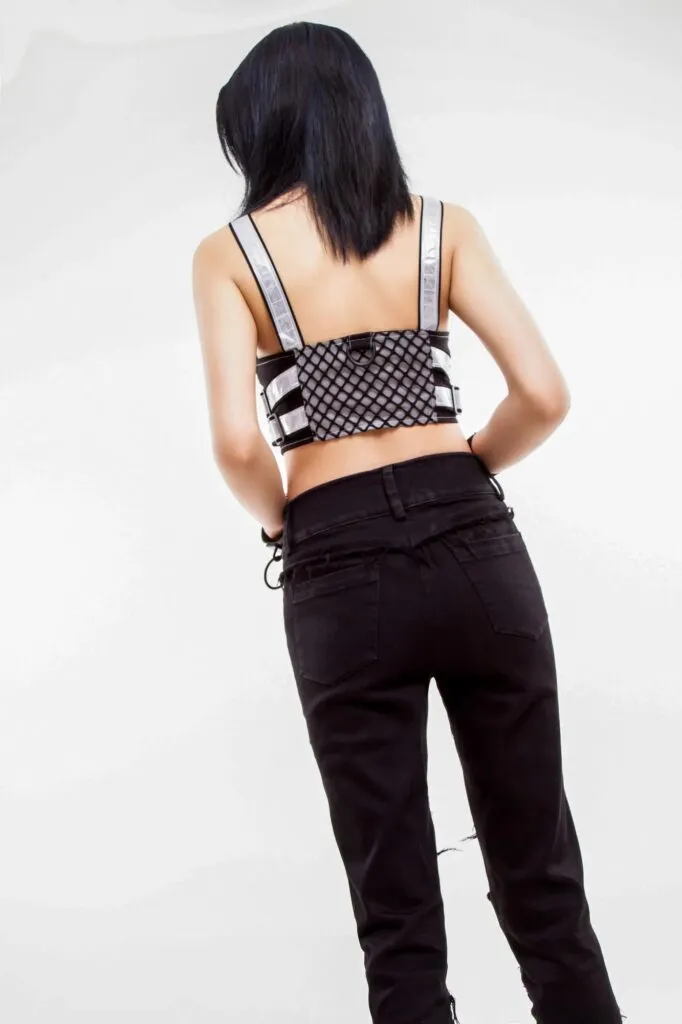 Reflective Diamond Grid Vest