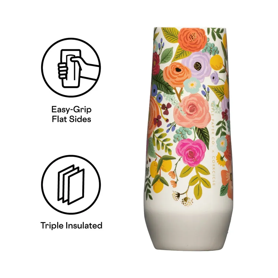 RIFLE PAPER GARDEN PARTY STEMLESS FLUTE