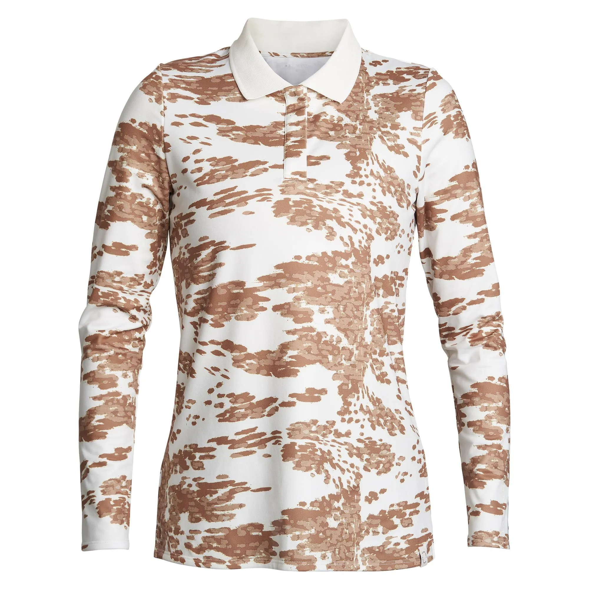 Rohnisch Sia Thermal Polo Shirt Beige Earth Camo