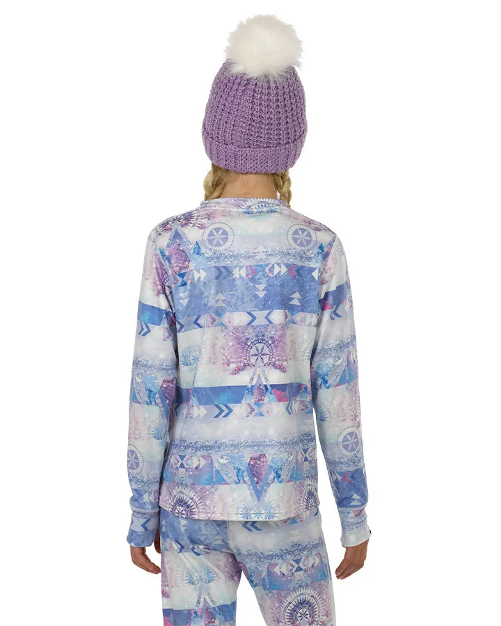 Rojo Jyndie Girl's Crew Neck Thermal Top - Eira