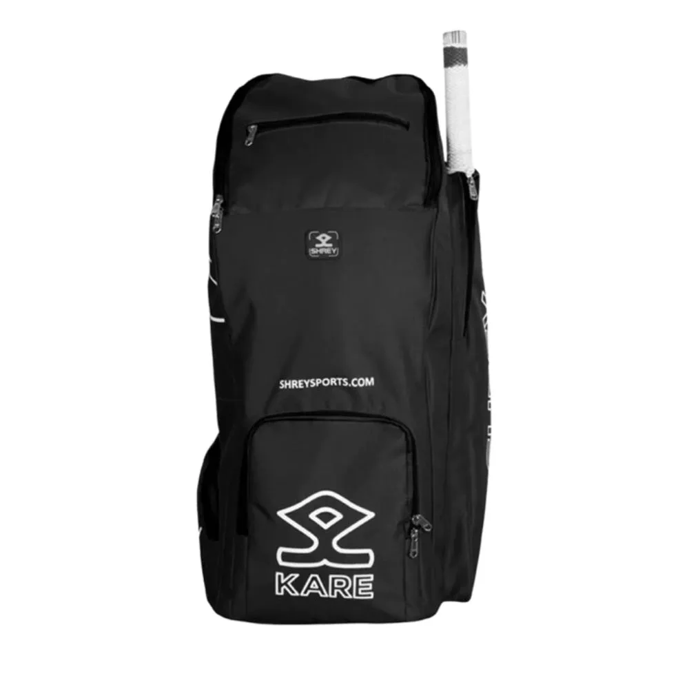 SHREY 1785 KARE Duffle Cricket Kit Bag (Black)