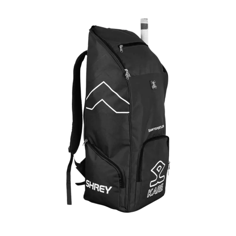 SHREY 1785 KARE Duffle Cricket Kit Bag (Black)