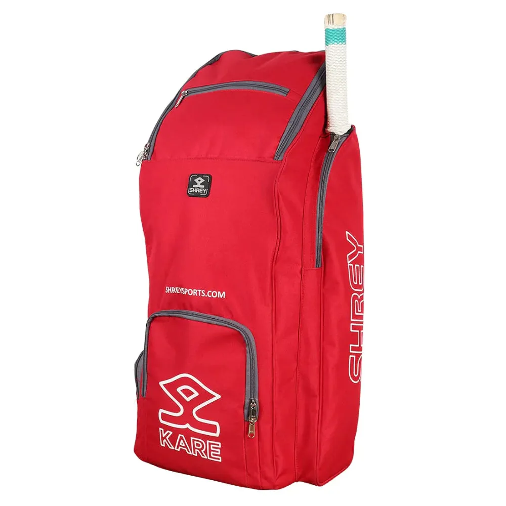 SHREY KARE Duffle Cricket Kit Bag (Red)