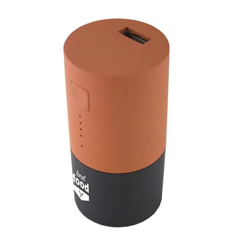 Smart Charge 2-in-1 Power Bank - Cylinder TTAPK6, Rust