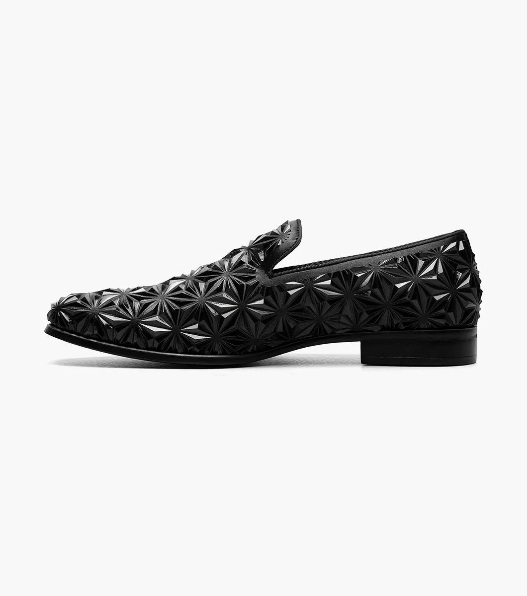 Stacy Adams - SEQUENCE Plain Toe Slip On - Black - 25535-001