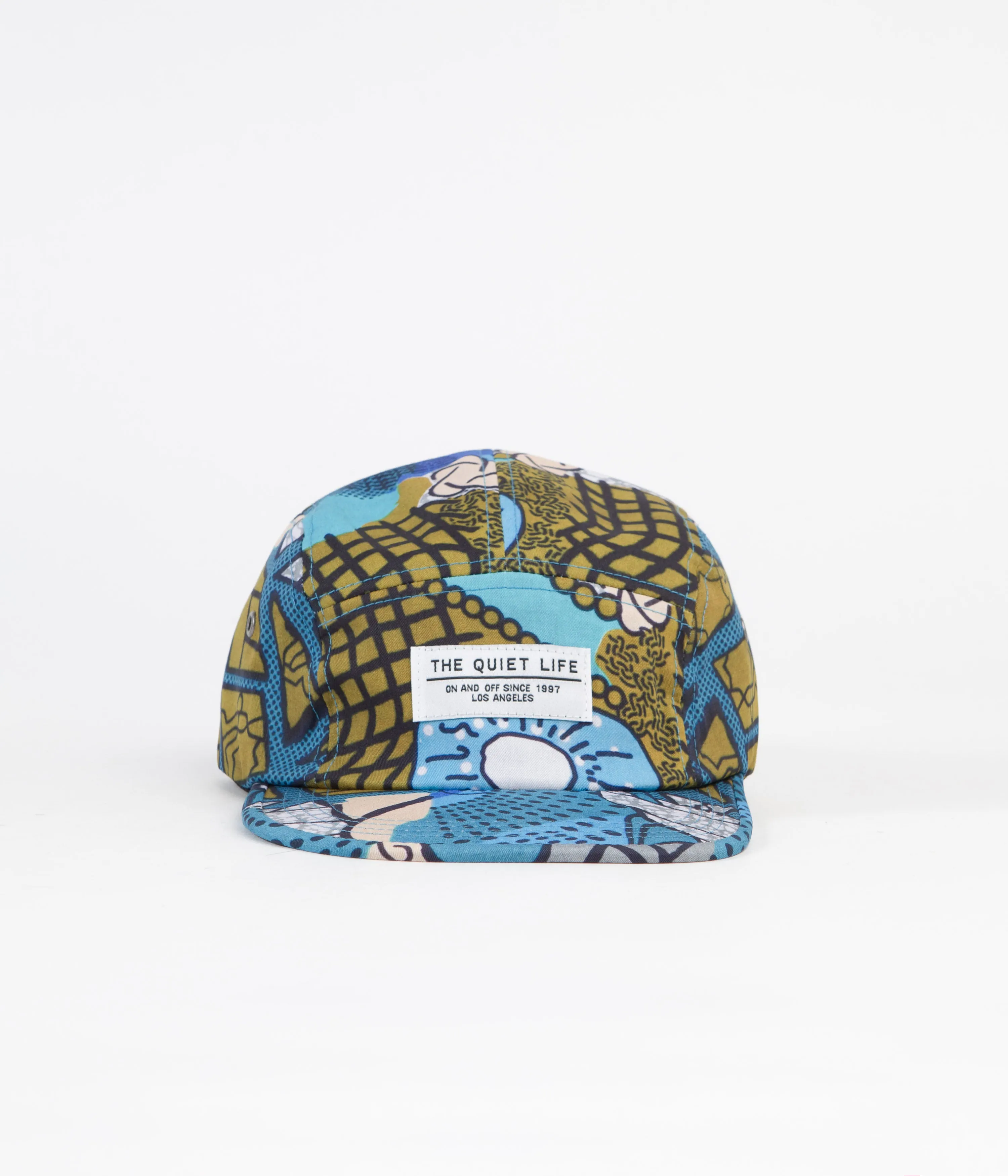 The Quiet Life African 5 Panel Camper Cap - Multi