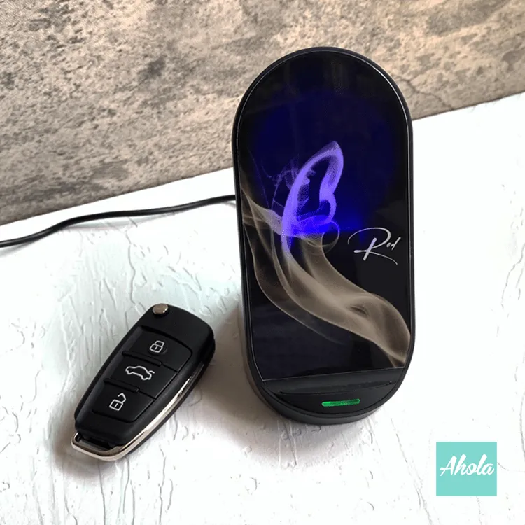 【Tinted Smoke】2 in 1 15W Qi Fast Wireless Charger Stand For Phones & Airpods 二合一白色煙霧名字無線差電座