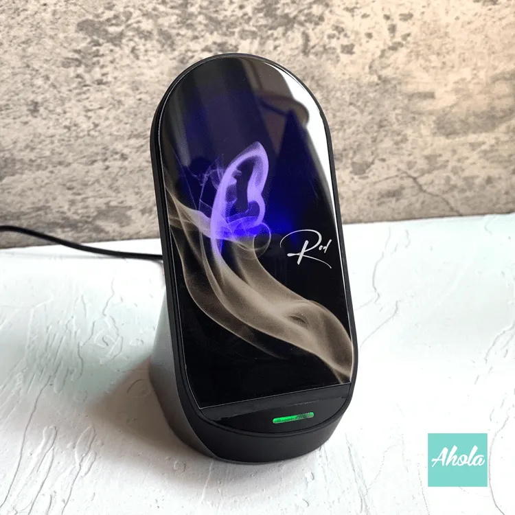 【Tinted Smoke】2 in 1 15W Qi Fast Wireless Charger Stand For Phones & Airpods 二合一白色煙霧名字無線差電座