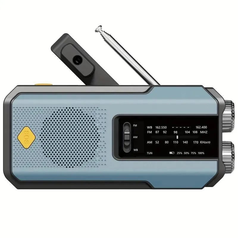 TrailBlazer Pro Emergency Radio with Solar Charging, Crank Radio, Power Bank, SOS Alert, AM/FM and 3-LED Flashlight