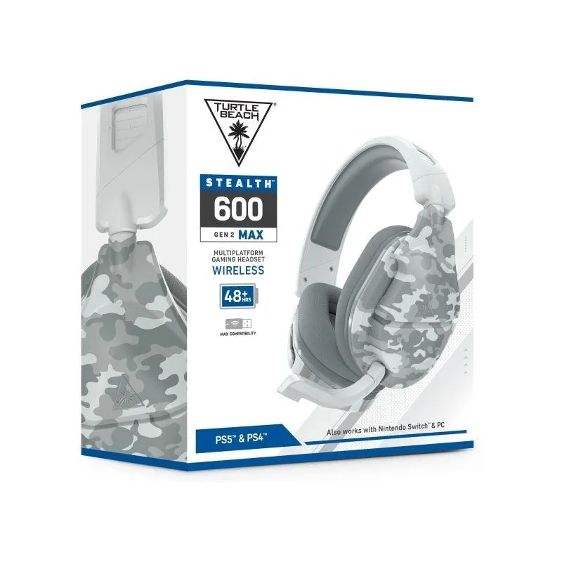 Turtle Beach Stealth 600P Gen 2 MAX Wireless Gaming Headset Headphones PlayStation PS5 PS4 Switch PC Arctic Camo